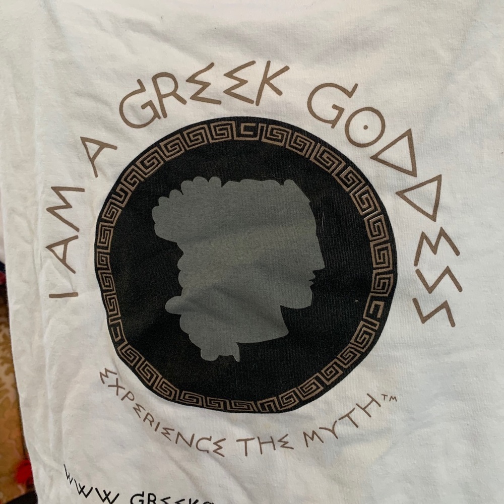 Funky T shirt . Greek Goddess
